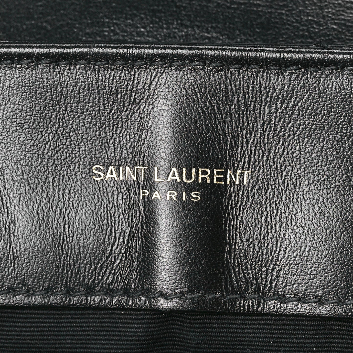 Calfskin Y Quilted Monogram Medium Loulou Chain Satchel Black