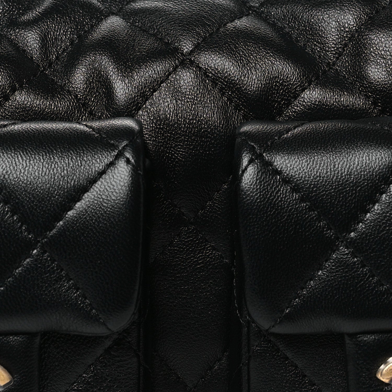 Chanel Shiny Lambskin Quilted Trendy Pockets Hobo Black 8 of 10