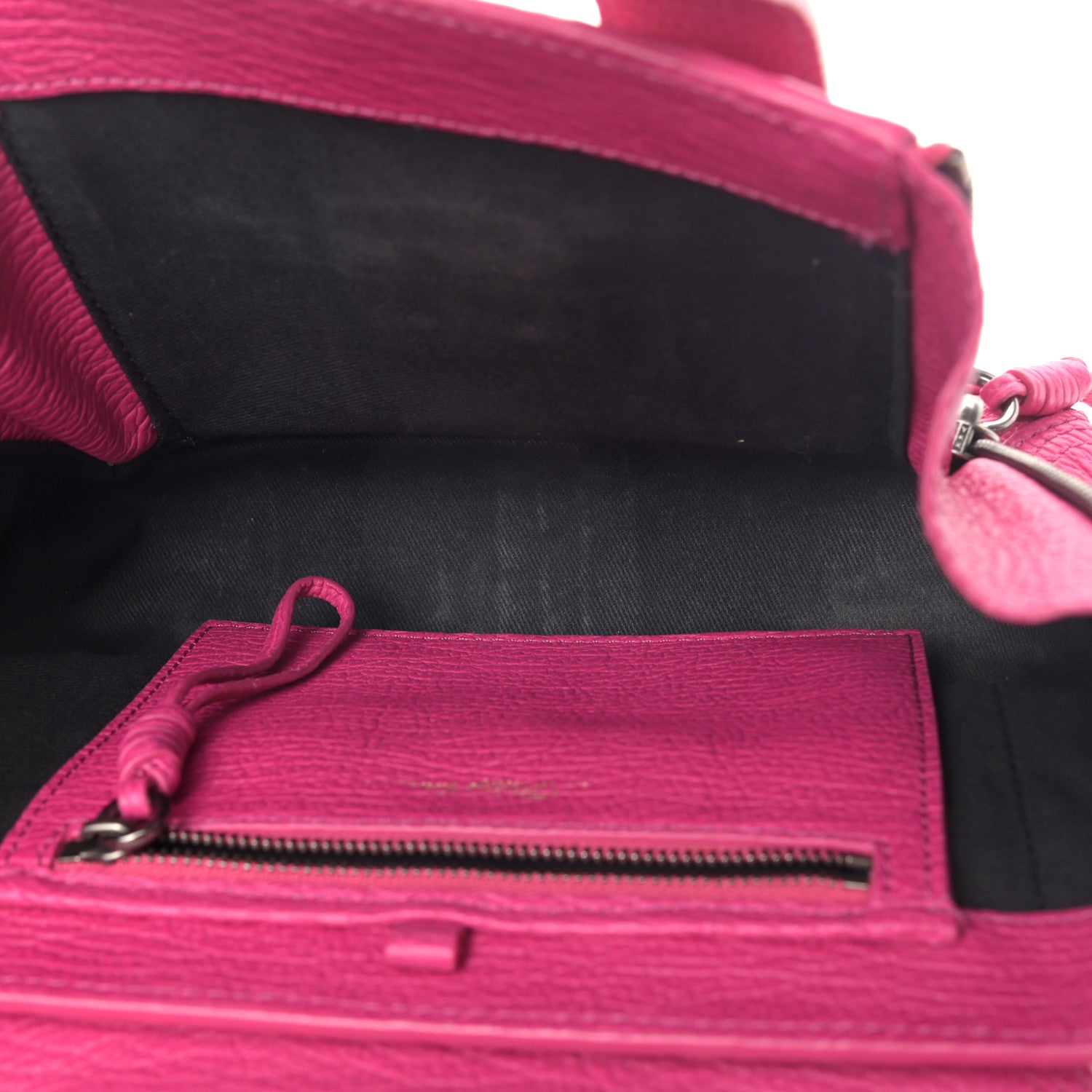 3.1 Phillip Lim Textured Calfskin Mini Pashli Satchel Fuchsia 5 of 18