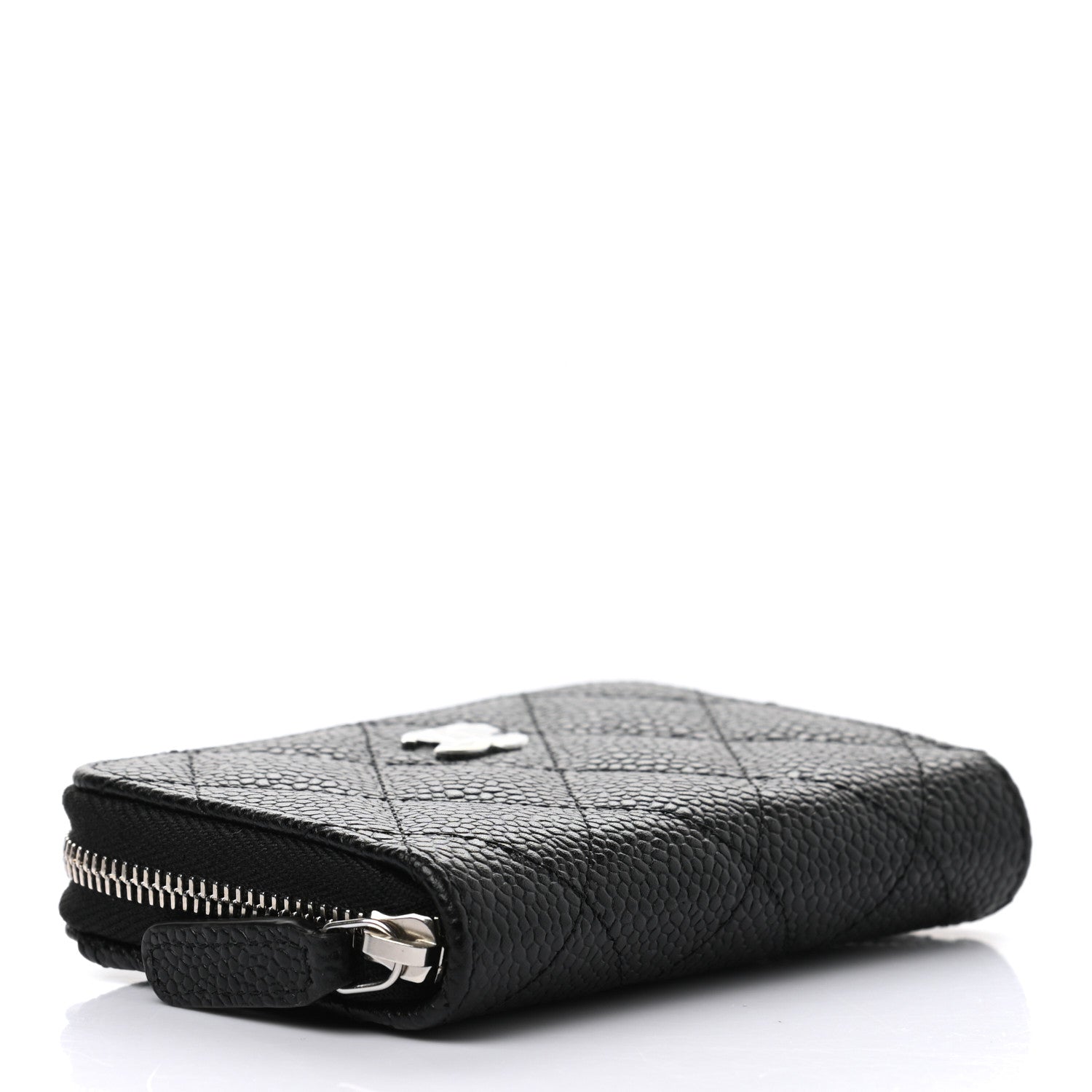 Chanel Caviar Quilted Zip Coin Purse Black 4 of 7
