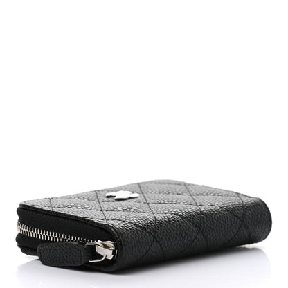 Chanel Caviar Quilted Zip Coin Purse Black 4 of 7