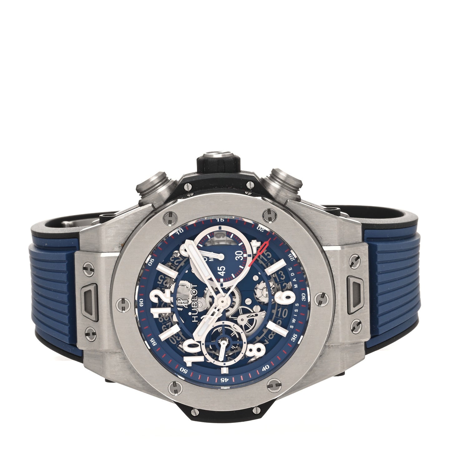 Titanium Rubber 45mm Big Bang Unico Automatic Watch Blue 411.NX.5179.RX