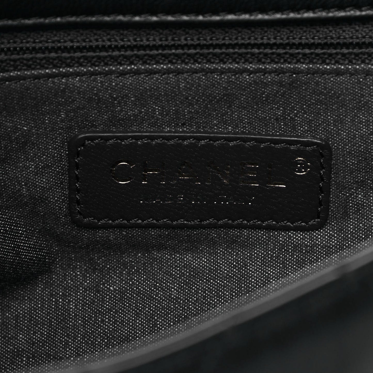 Lambskin Quilted Resin Bi-Color Chain Flap Bag Black