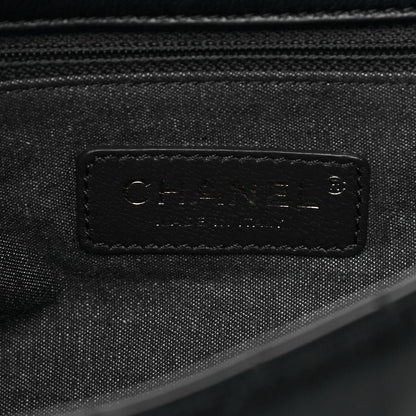 Chanel Lambskin Quilted Resin Bi-Color Chain Flap Bag Black 5 of 14