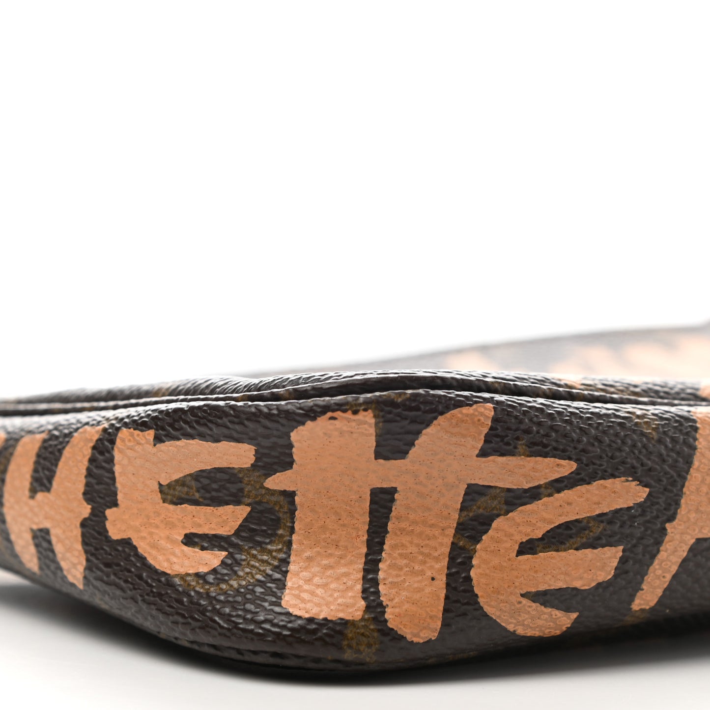 Monogram Graffiti Pochette Accessories Peach