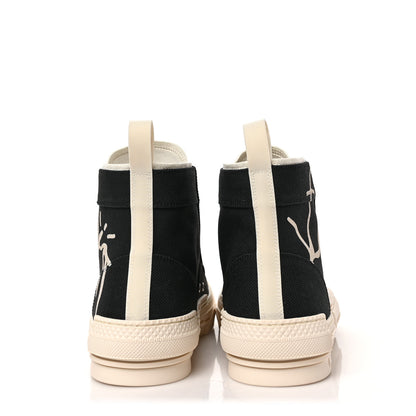 Christian Dior x Cactus Jack Canvas Mens B23 High Top Sneakers 41 Black Beige 5 of 8