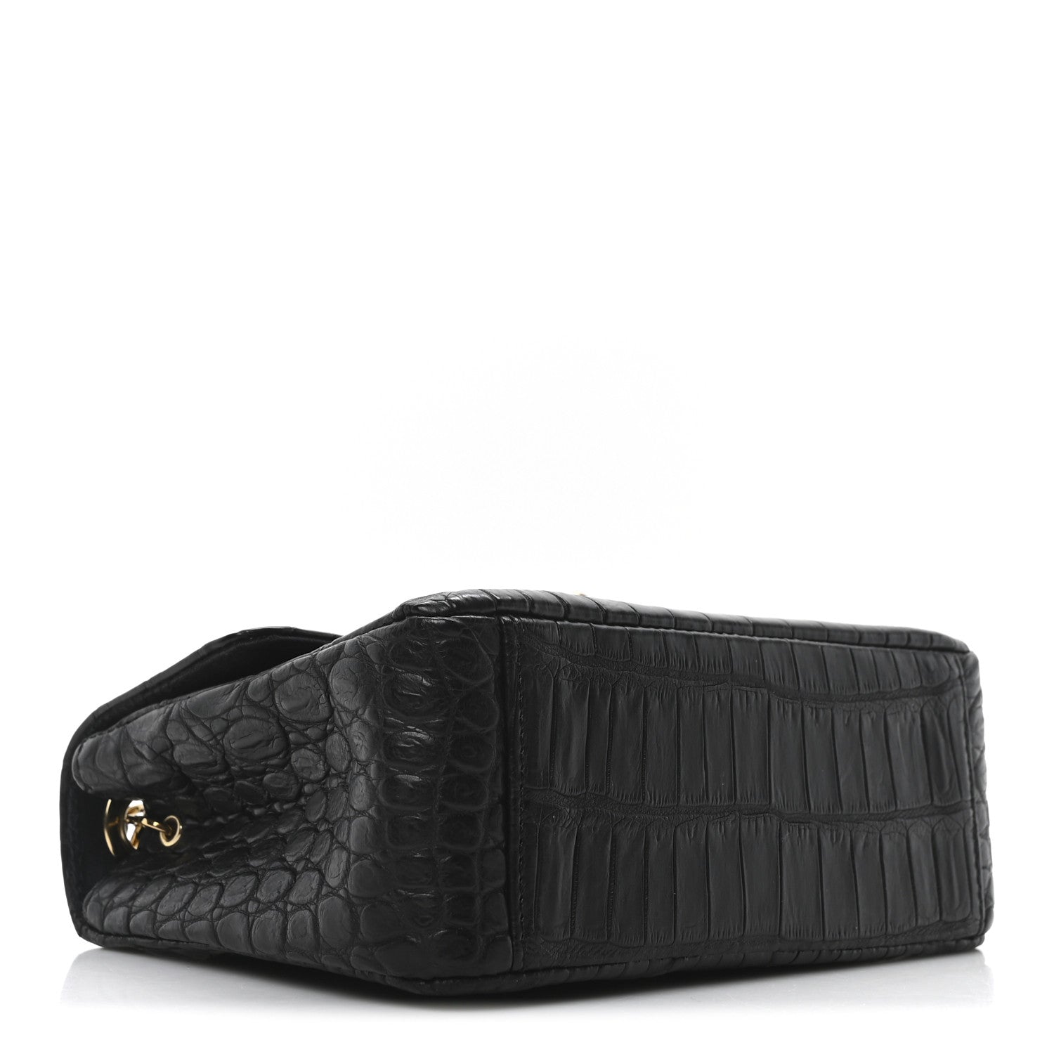 Chanel Matte Alligator Mini Square Flap Black 4 of 10