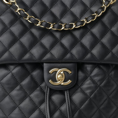 Chanel Lambskin Quilted Large Urban Spirit Backpack Black 8 of 11