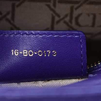Christian Dior Lambskin Cannage Large Lady Dior Purple 7 of 12