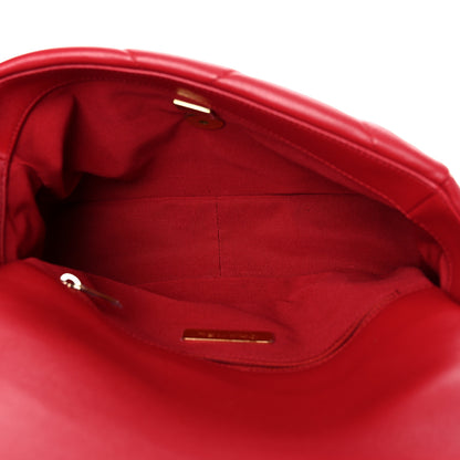 Chanel Lambskin Quilted Medium Chanel 19 Flap Red 5 of 10