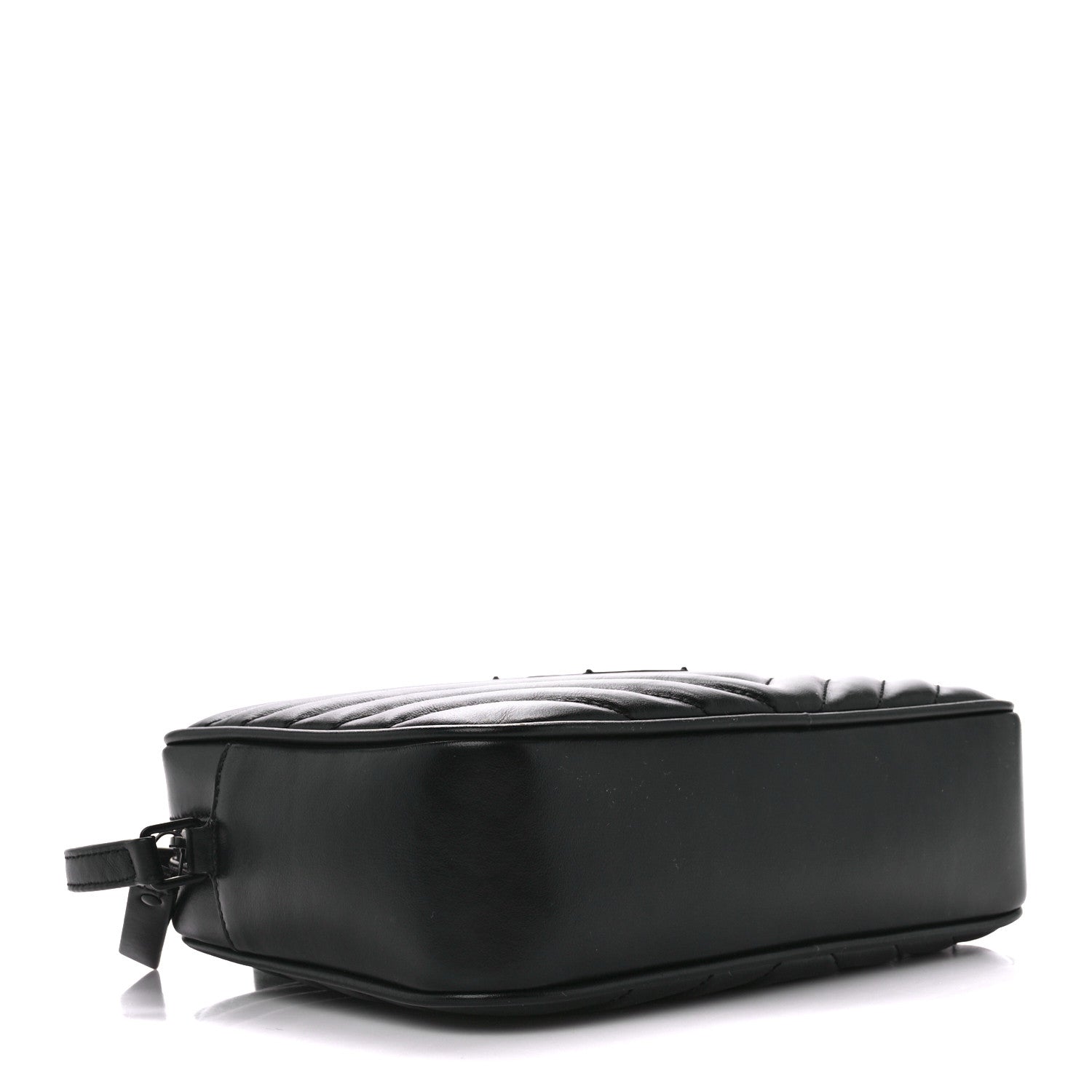 Saint Laurent Calfskin Matelasse Monogram Monochrome Lou Camera Bag Black 4 of 10