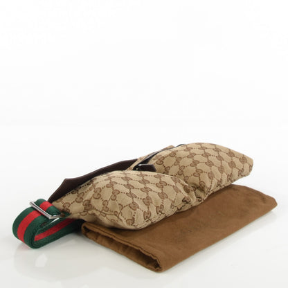 Gucci Monogram Web Belt Bag Dark Brown 4 of 9