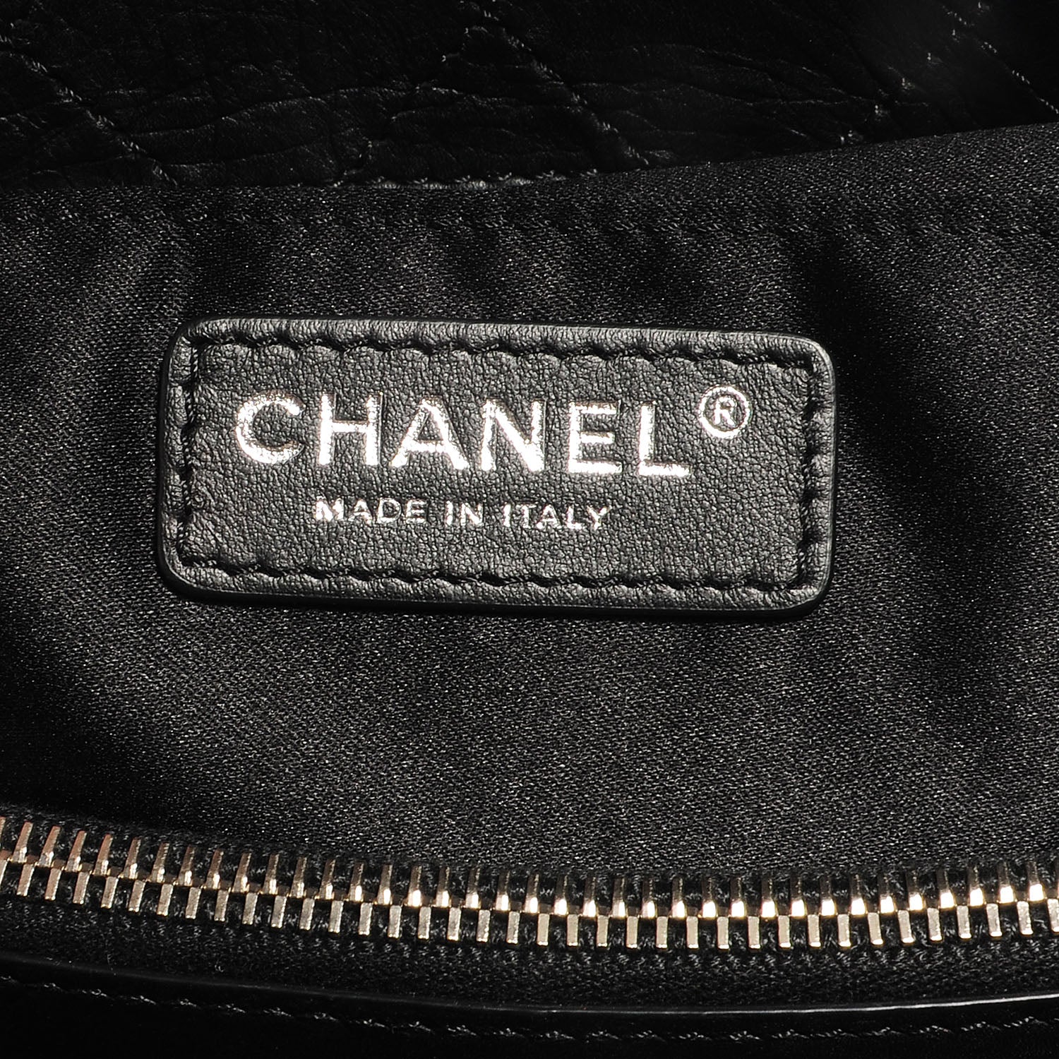Chanel Calfskin Quilted Chic and Soft Large Shopping Tote Black 7 of 8