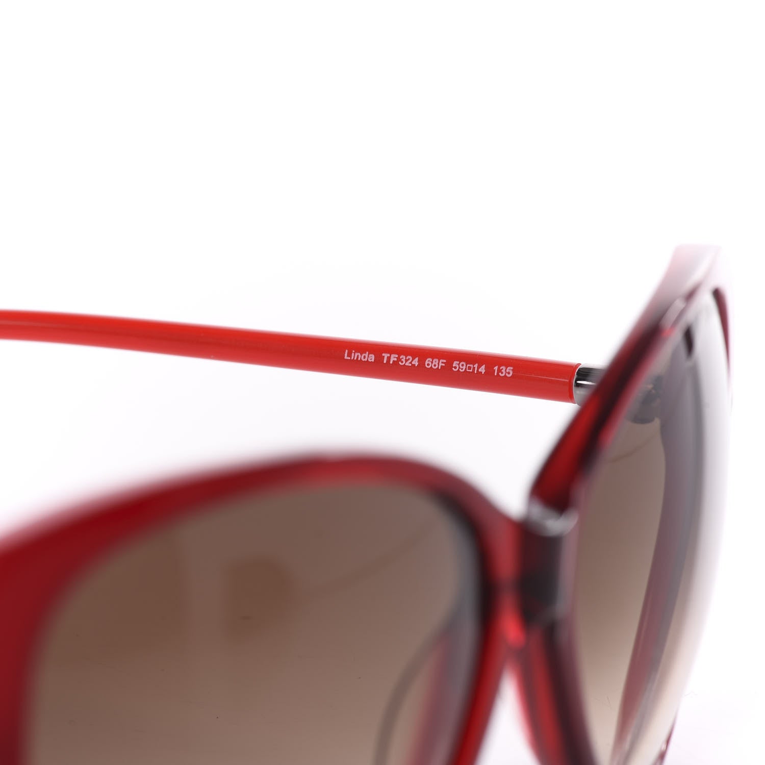 Tom Ford Linda Butterfly Sunglasses TF324 Red 6 of 8
