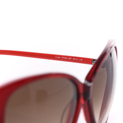 Tom Ford Linda Butterfly Sunglasses TF324 Red 6 of 8