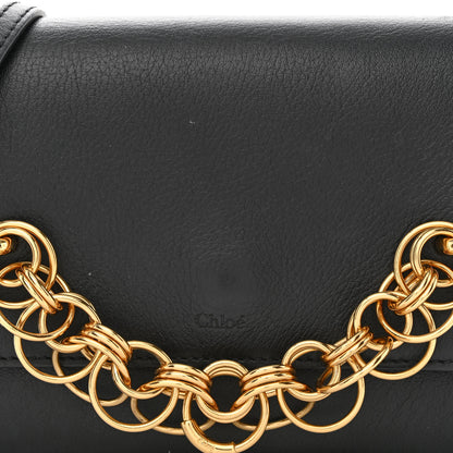 Chloe Smooth Calfskin Drew Bijou Clutch Black 9 of 12