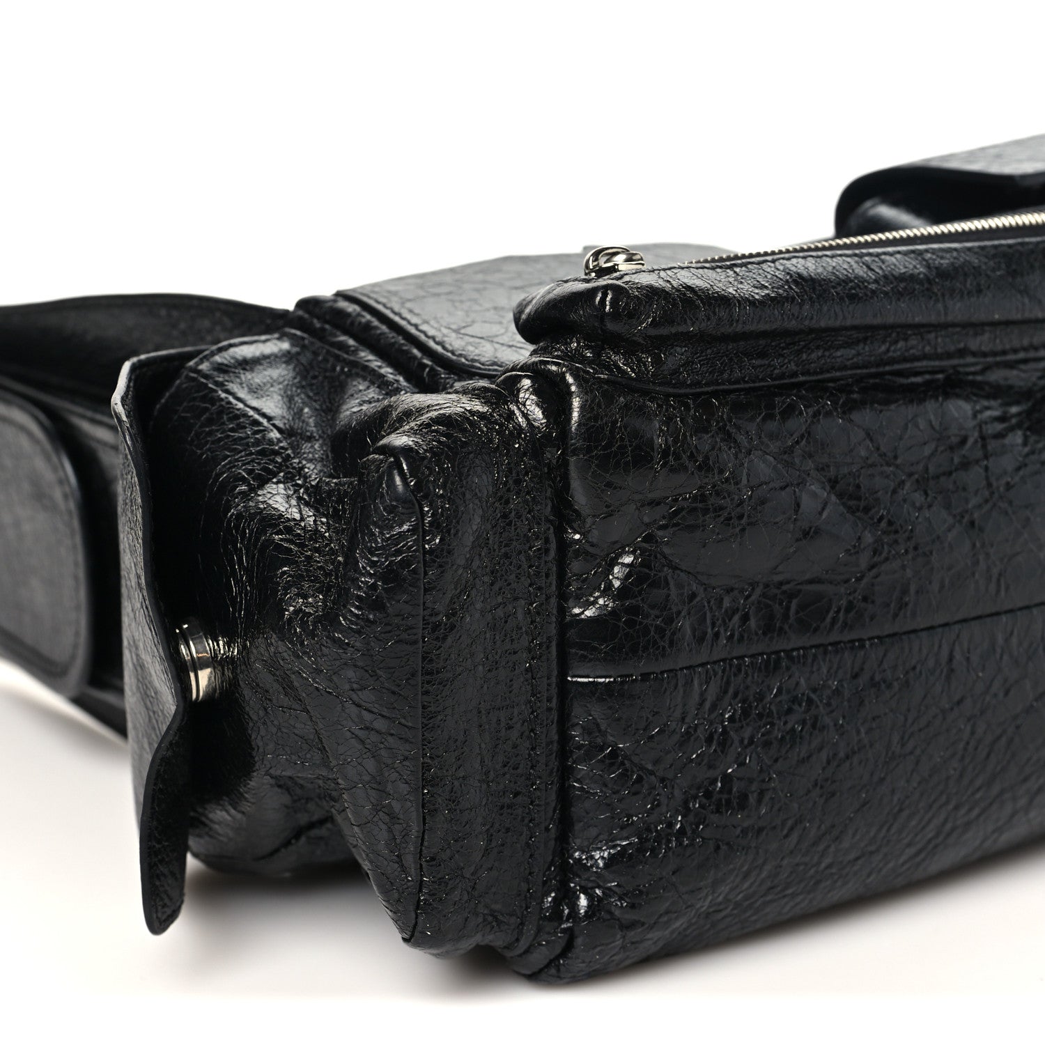 Balenciaga Agneau Arena Superbusy XS Sling Zip Shoulder Bag Black 9 of 10