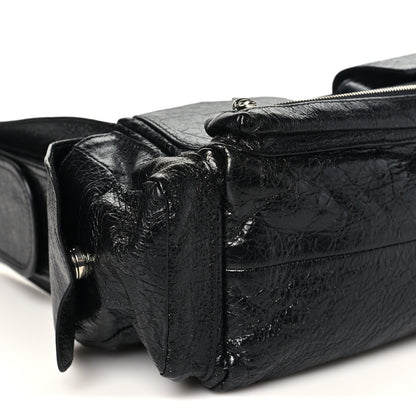 Balenciaga Agneau Arena Superbusy XS Sling Zip Shoulder Bag Black 9 of 10