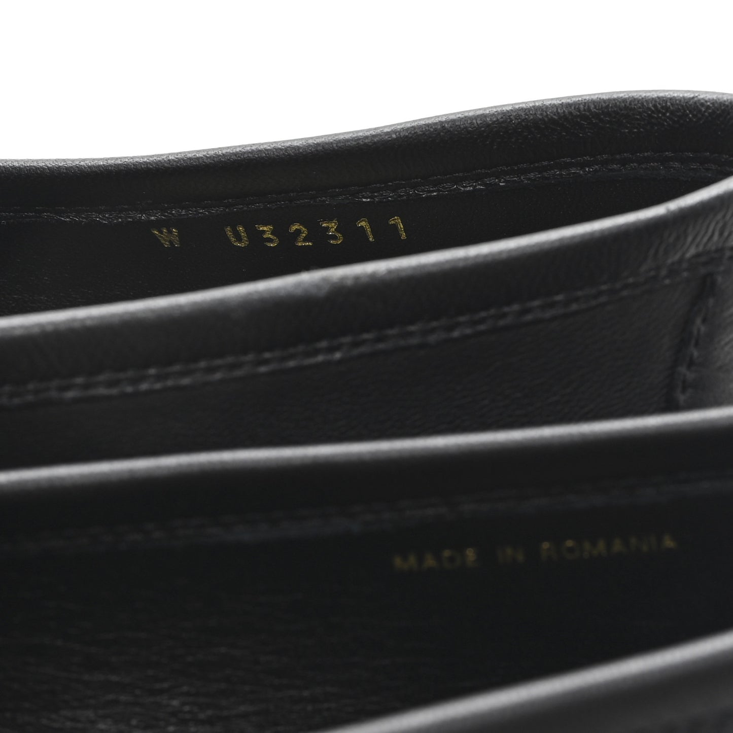 Lambskin Womens Stitched CC Loafers 38 Black