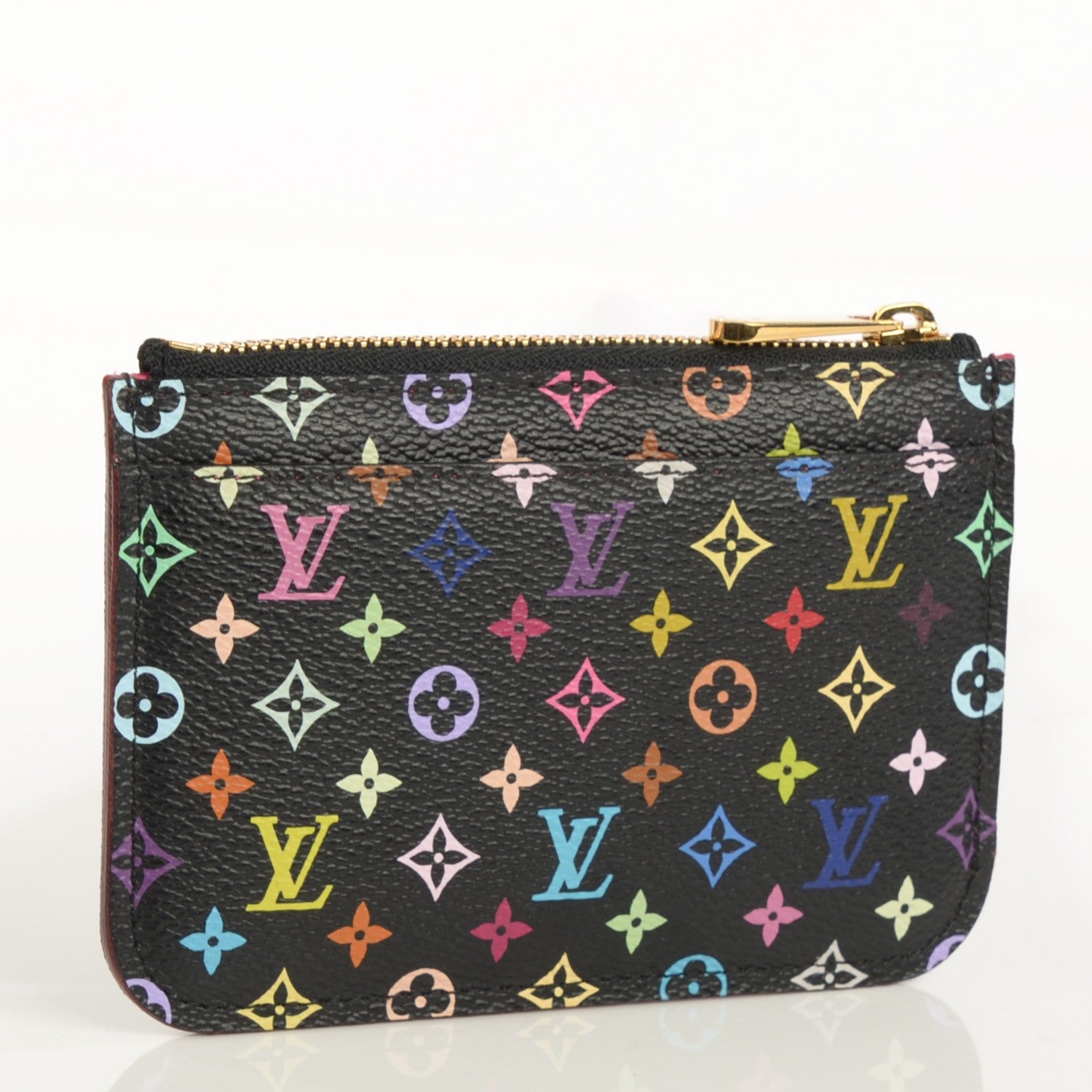 Louis Vuitton Monogram Multicolor Key Pouch Black Grenade 3 of 7