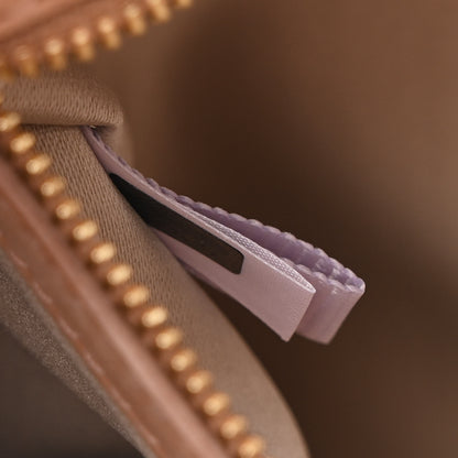 Jimmy Choo Shimmer Suede Crystal Chandra Clutch Blush 7 of 8