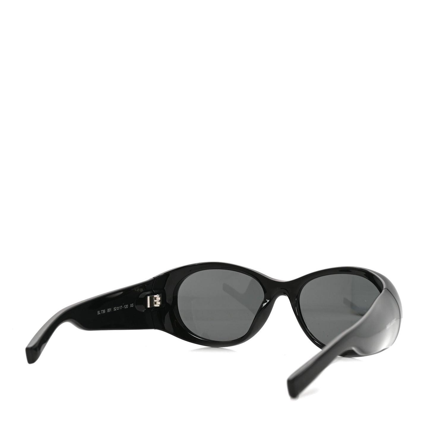 Acetate Oval Sunglasses SL736 Black