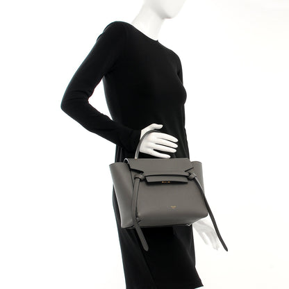 Celine Baby Grained Calfskin Micro Belt Bag Grey 3 of 10
