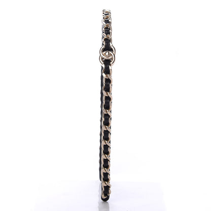 Chanel Metal Lambskin CC Turnlock Chain Headband Gold Black 5 of 6