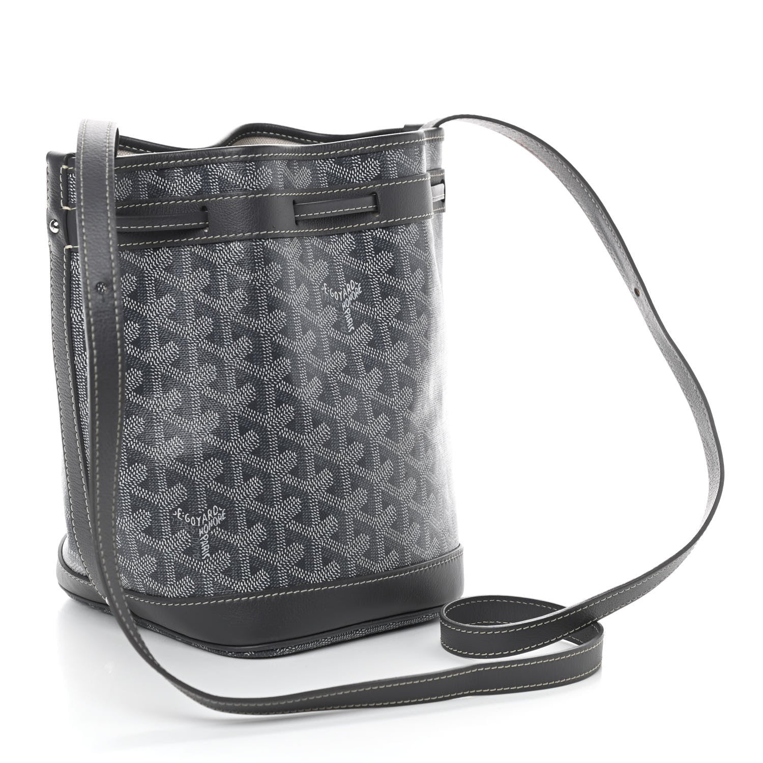 Goyard Goyardine Petit Flot Bucket Bag PM Grey 3 of 9