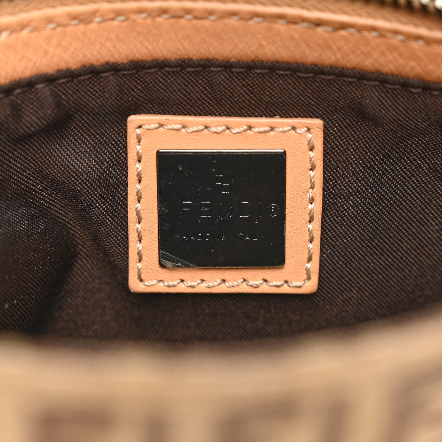 Fendi Zucchino Pochette Dark Brown 7 of 10