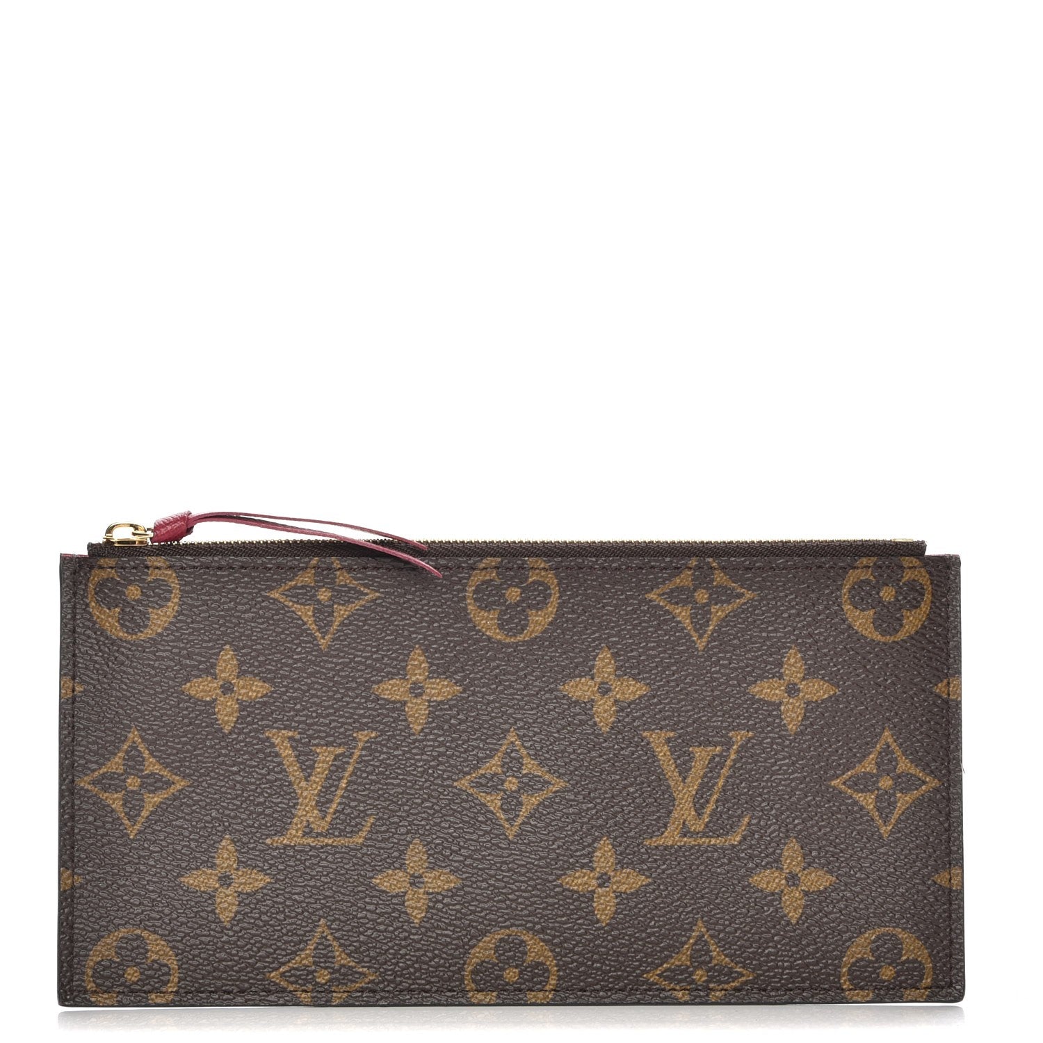 Louis Vuitton Monogram Felicie Chain Wallet Zippered Insert Fuchsia 1 of 6