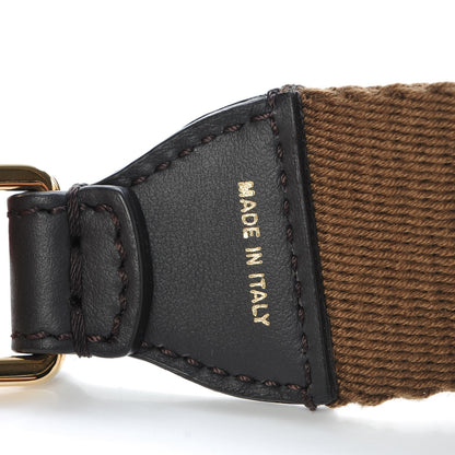 Fendi Ribbon Vitello Century FF 1974 Studded Strap You Fango Marrone Ebano 4 of 4