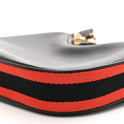 Gucci Aria Calfskin Web Small Attache Shoulder Bag Black 9 of 9