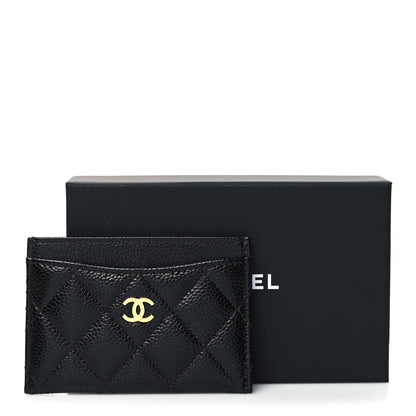 Chanel Caviar Quilted Card Holder Black 12 of 12