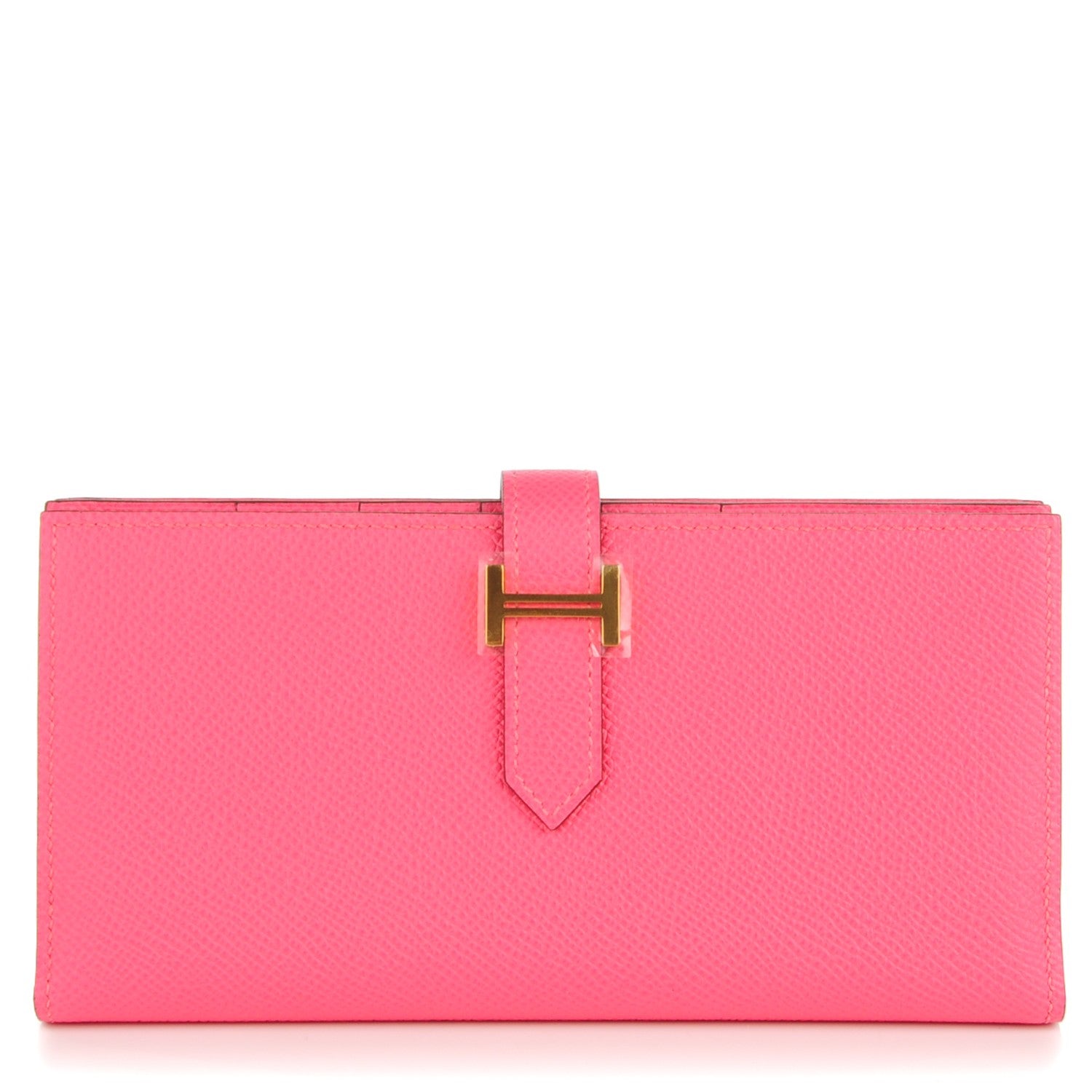 Hermes Epsom Bearn Gusset Wallet Rose Azalee 1 of 9