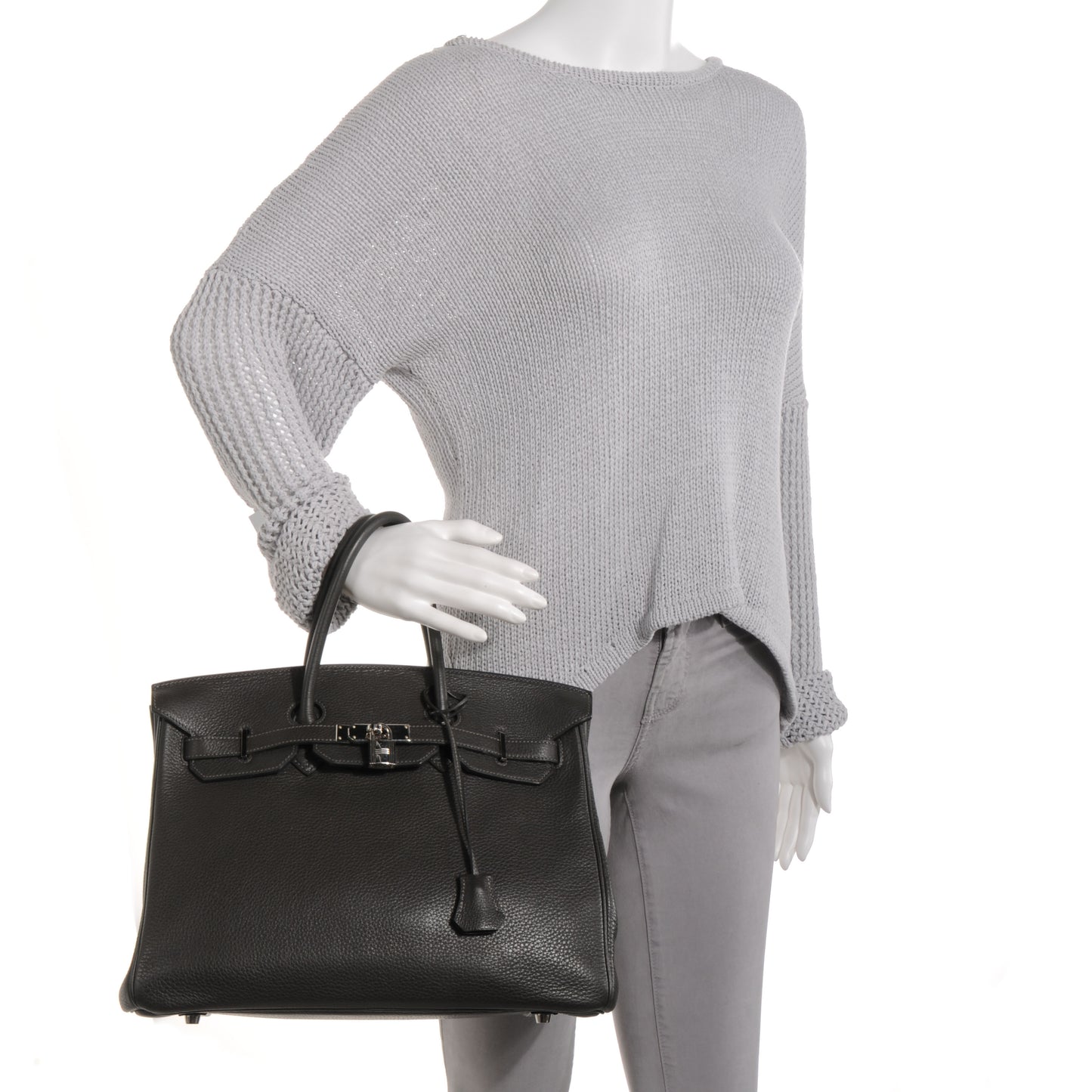 Taurillon Clemence Birkin 35 Graphite
