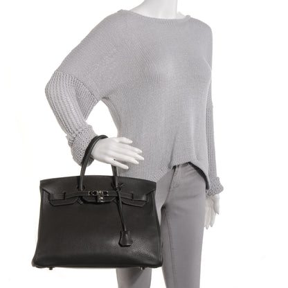 Hermes Taurillon Clemence Birkin 35 Graphite 2 of 9