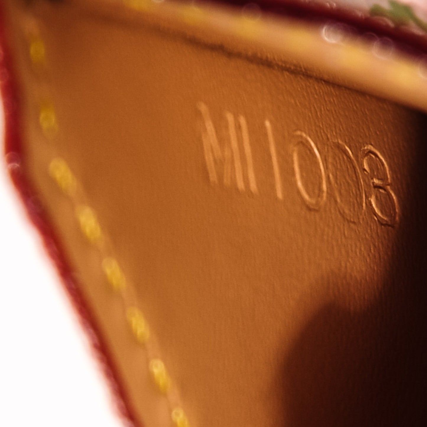 Monogram Multicolor Mirror and Case Pouch White
