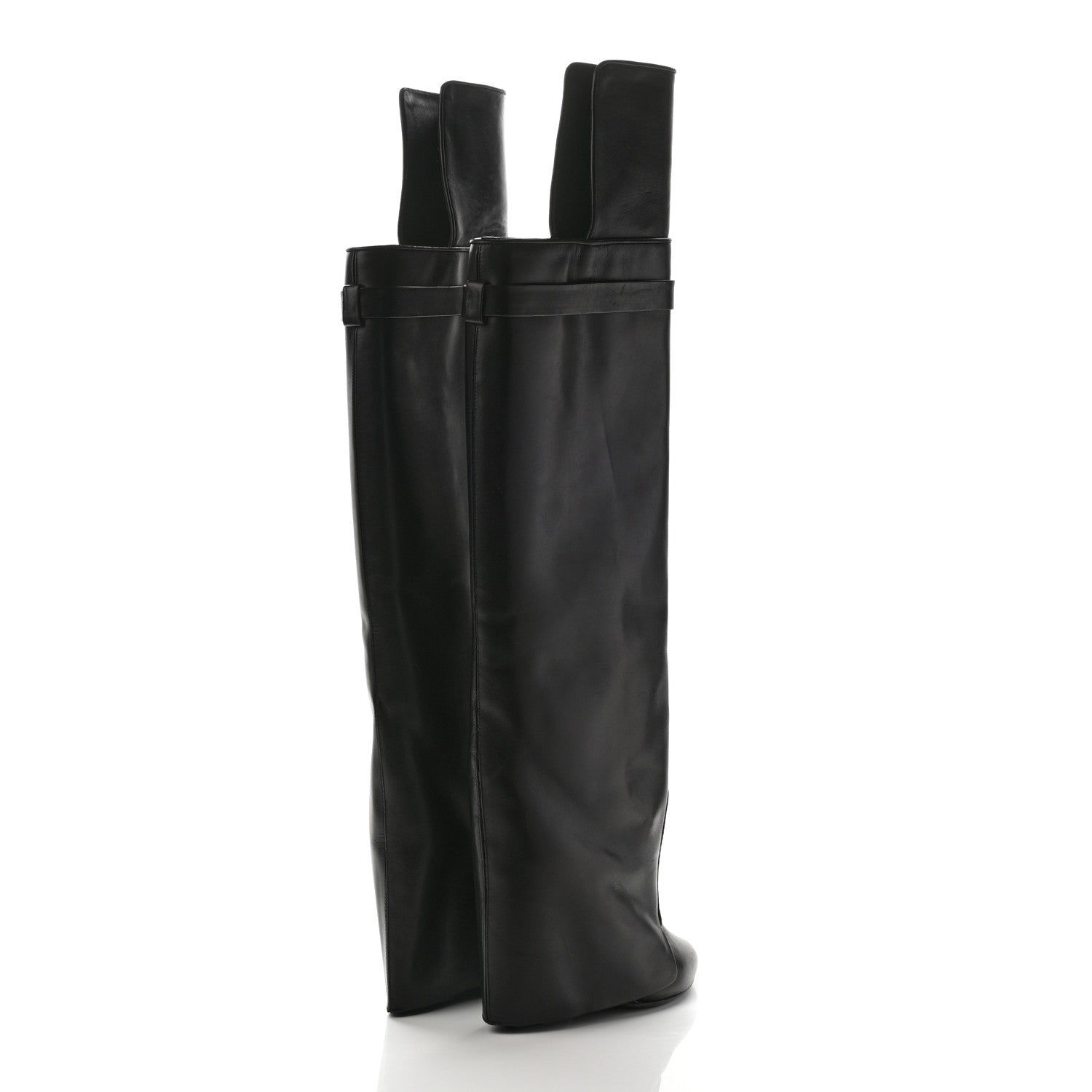Givenchy Calfskin Shark Look Over The Knee Boots 36 Black 4 of 19
