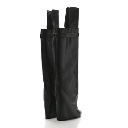 Givenchy Calfskin Shark Look Over The Knee Boots 36 Black 4 of 19