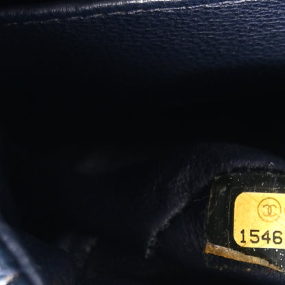 Chanel Caviar Quilted Medium Double Flap Navy 7 of 11