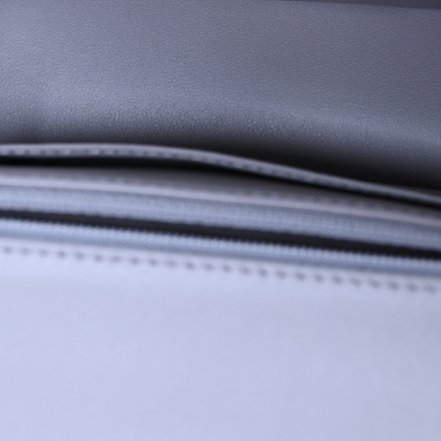 Lambskin Quilted Mini Top Handle Rectangular Flap Grey