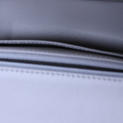Chanel Lambskin Quilted Mini Top Handle Rectangular Flap Grey 5 of 11