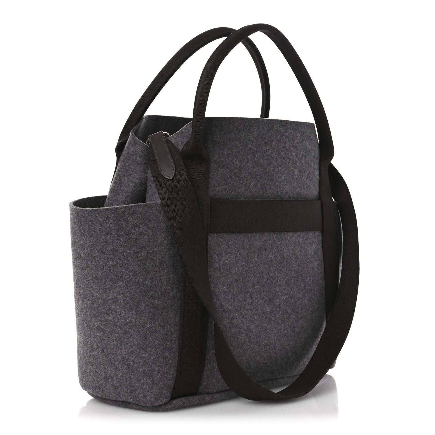 Hermes Felt Sac De Pansage Groom Bag Acier 4 of 15