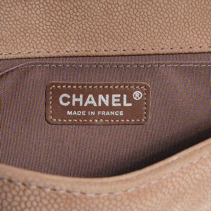 Chanel Iridescent Caviar Medium Boy Flap Beige 7 of 8