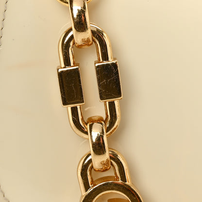 Gucci Patent Crystal Mini Bamboo 1947 Top Handle Chain Bag White 13 of 15