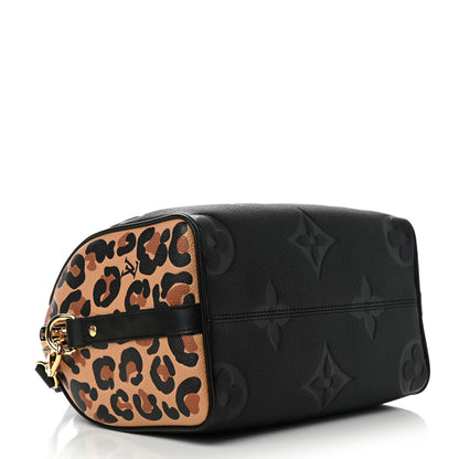 Louis Vuitton Empreinte Monogram Giant Wild At Heart Speedy Bandouliere 25 Black 4 of 8