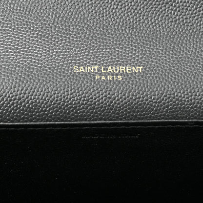 Saint Laurent Grain De Poudre Uptown Chain Wallet Storm 6 of 11