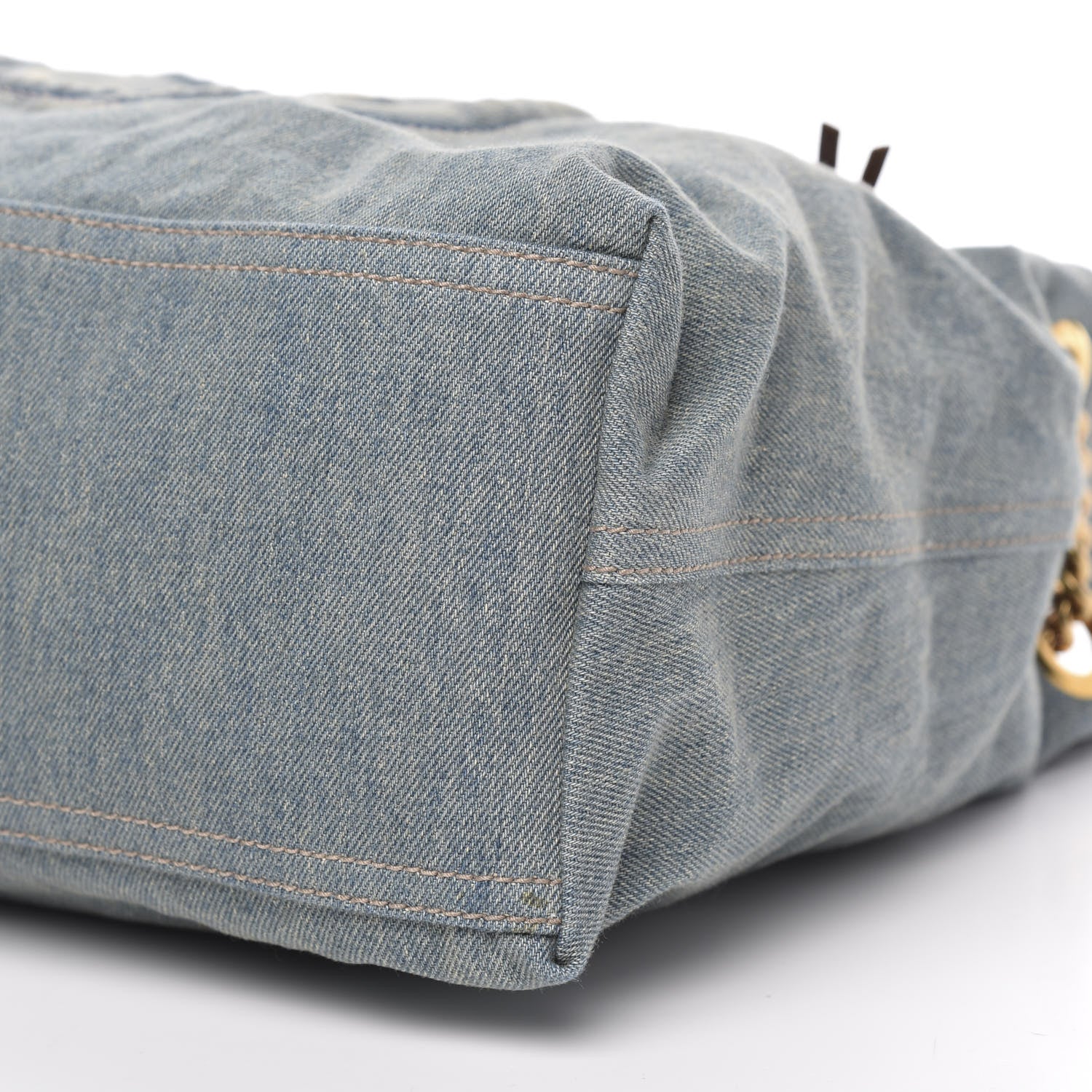 Gucci Denim Medium Soho Chain Shoulder Bag Blue 10 of 11