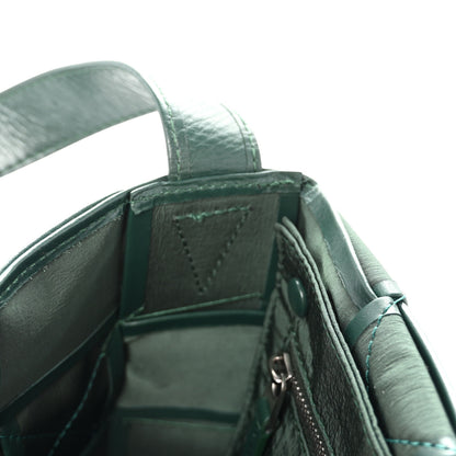 Bottega Veneta Paper Calfskin Maxi Intreccio Small Cassette Crossbody Bag Raintree 6 of 9